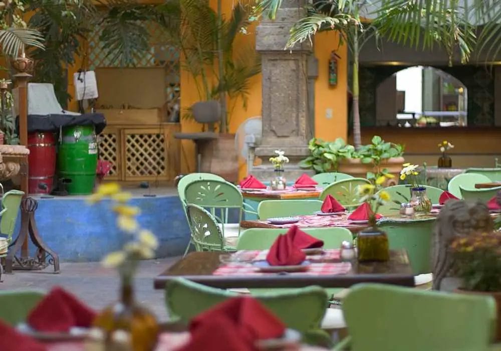 interior of a mexican restaurant