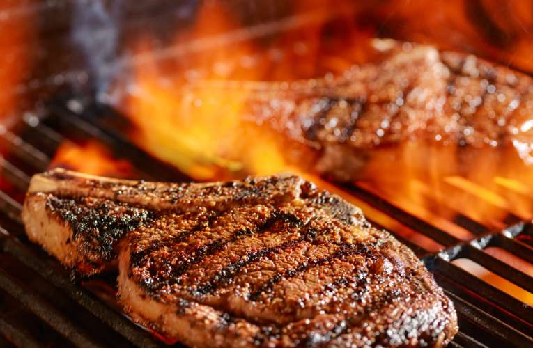 Cook Steak on Open Fire