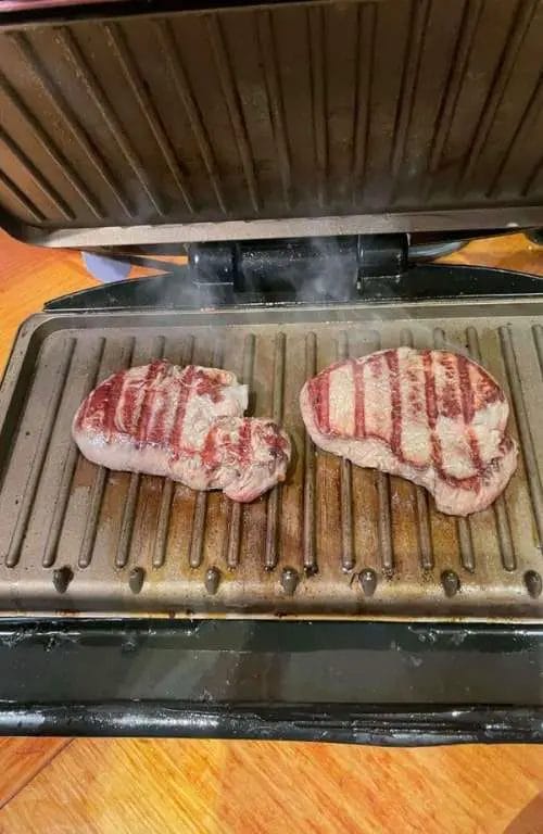 Delicious Steak on George Foreman 3