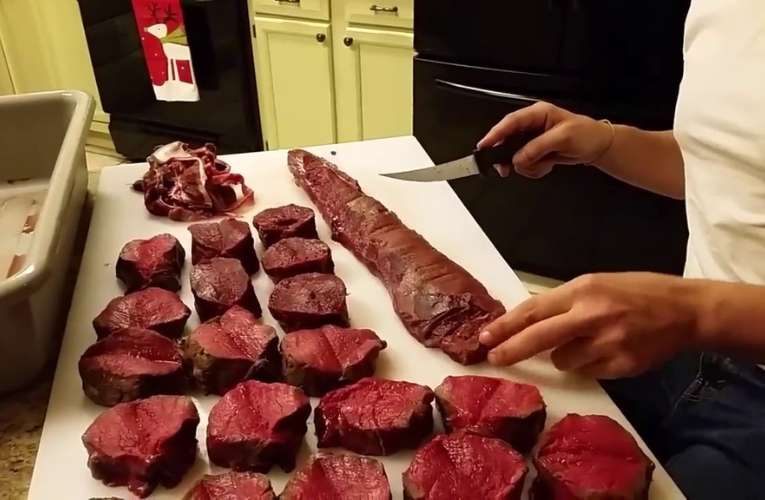 How To Cut Back Straps Into Steaks 3