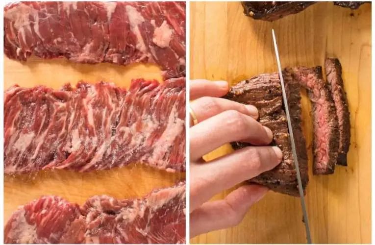 How to Cut Against the Grain Skirt Steak 3