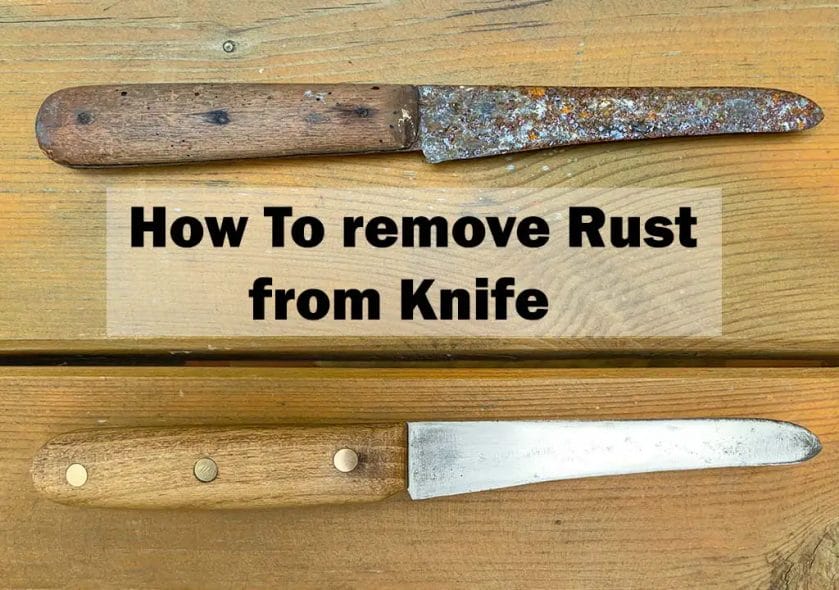 how to get rust off steak knives
