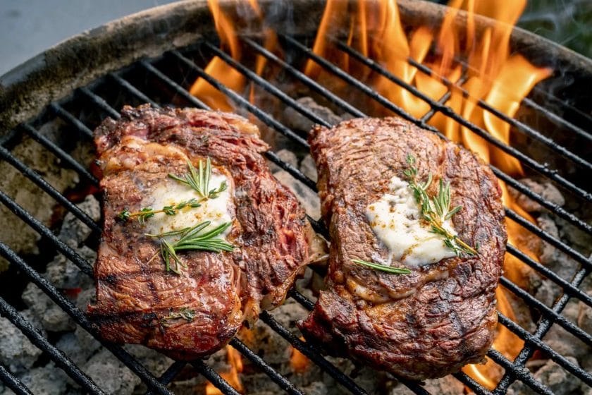 how to grill a new york strip steak on charcoal
