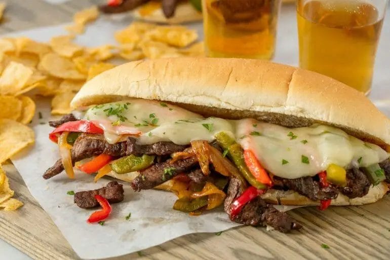 what goes good with philly cheese steak

